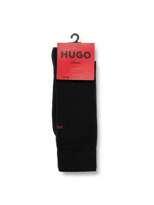 Calcetines de cintura alta Hugo negro