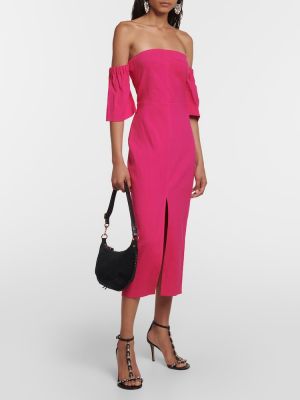 Midi haljina Isabel Marant ružičasta