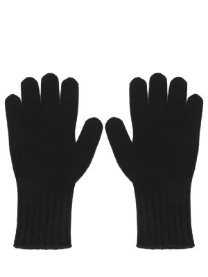 Черные кашемировые перчатки Anneclaire