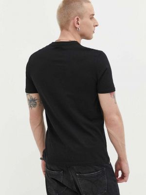 Bavlněné tričko s potiskem Rip Curl černé