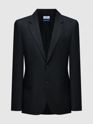 Пиджак с принтом Off-white черный