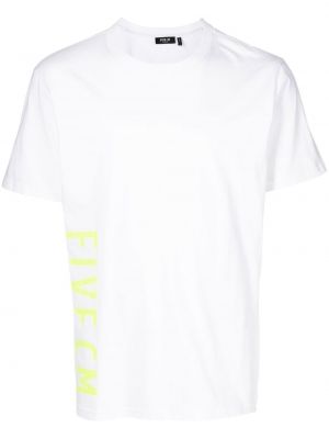 T-shirt con scollo tondo Five Cm bianco