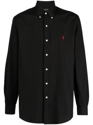 Pamut pólóing Polo Ralph Lauren fekete