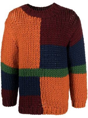 Вълнен пуловер Dsquared2 оранжево