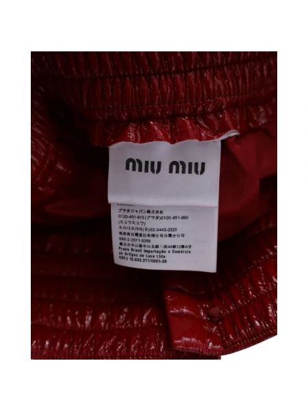 Falda Miu Miu Pre-owned rojo