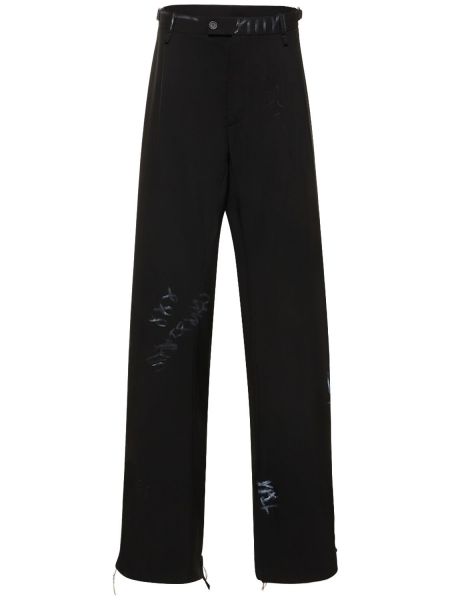 Pantalones de lana Balenciaga negro