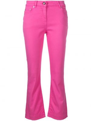 Přiléhavé rovné kalhoty Semicouture růžové
