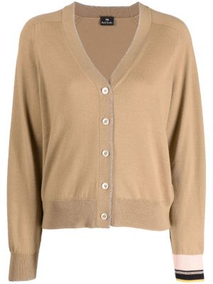 Cardigan a righe Ps Paul Smith beige