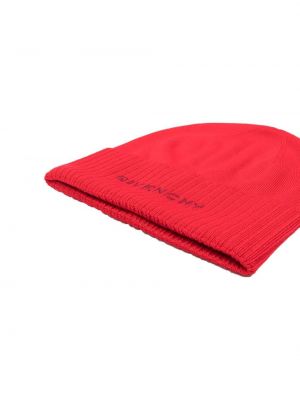 Dzianinowa czapka Givenchy czerwona