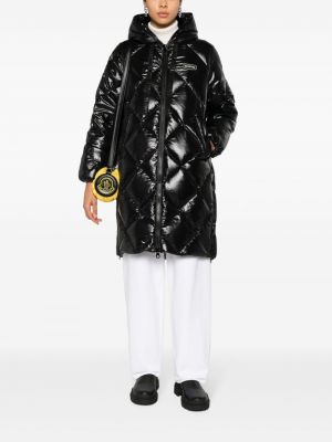 Prošívaný kabát s kapucí Duvetica černý