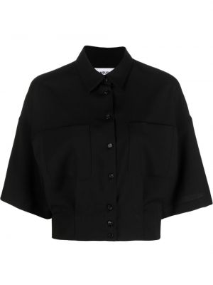 Βαμβακερό πουκάμισο Ambush μαύρο