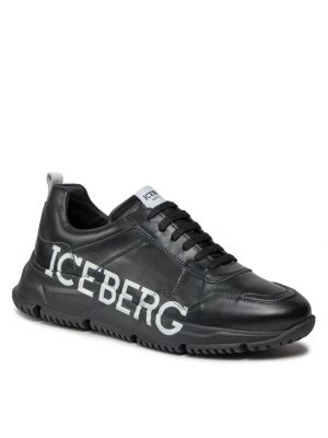 Sneakers nyomtatás Iceberg fekete