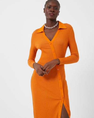 Φόρεμα French Connection πορτοκαλί