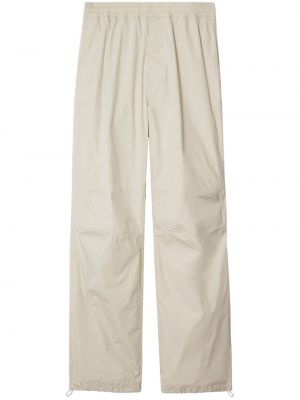 Rovné kalhoty Burberry bílé