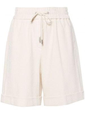 Kratke hlače s biserima Peserico bijela