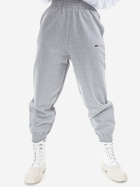Bavlněné sportovní kalhoty Mcq šedé