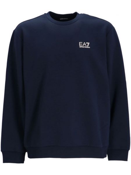 Sweatshirt Ea7 Emporio Armani mavi