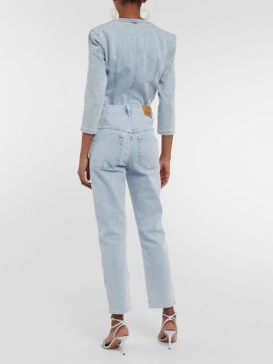 Skinny džíny s vysokým pasem Isabel Marant modré