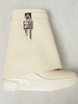 Leder ankle boots Givenchy beige
