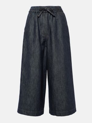 Voľné džínsy s vysokým pásom Loewe modrá