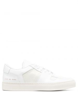 Lær sneakers Common Projects hvit