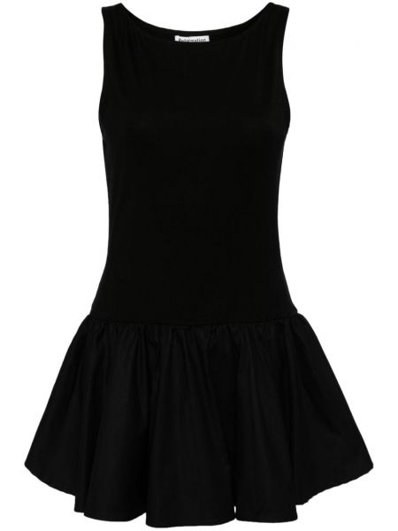 Pletena mini haljina Reformation crna