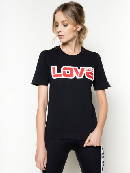 Tričko Love Moschino, černá