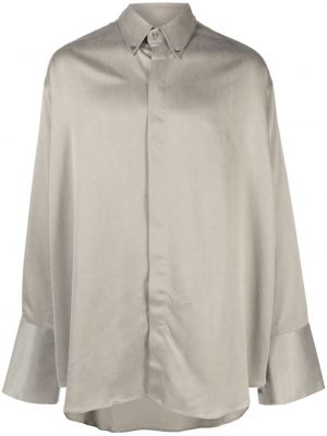 Camicia oversize Ami Paris grigio