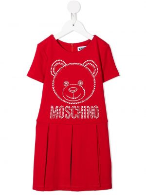 Pigget dress for jenter Moschino Kids rød