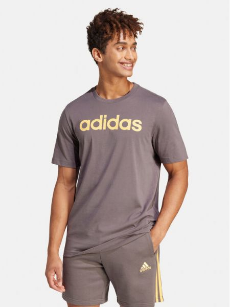 Priliehavé tričko Adidas hnedá