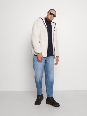 Флисовая джинсовая куртка Tommy Jeans By Tommy Hilfiger коричневая