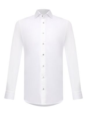 Хлопковая рубашка Zilli Sport белая