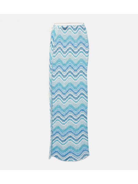 Plážové dlouhá sukně Missoni modré