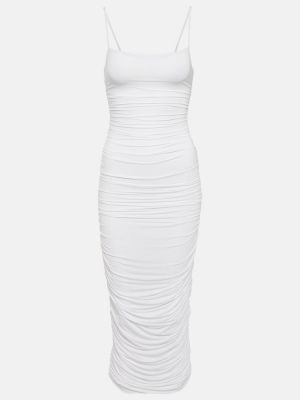 Миди рокля от джърси Wardrobe.nyc бяло