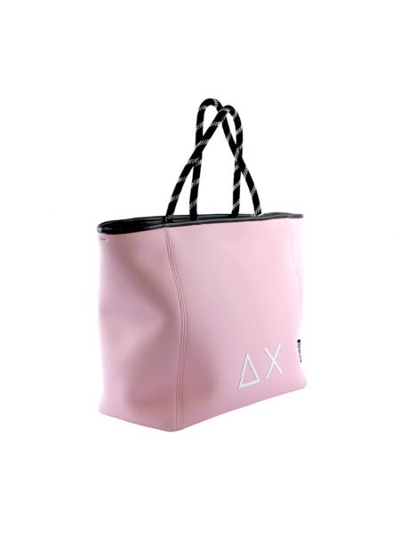 Neopren shopper handtasche mit taschen Sun68 pink