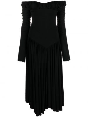 Μίντι φόρεμα Pnk μαύρο
