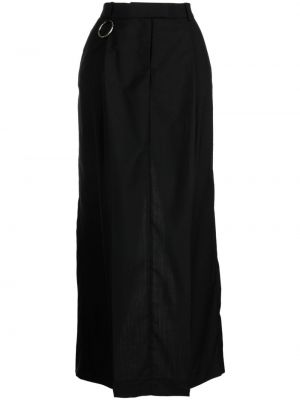 Plisované vlněné dlouhá sukně Matériel