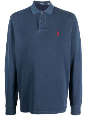 Žakardinis medvilninis pledas polo marškinėliai Polo Ralph Lauren