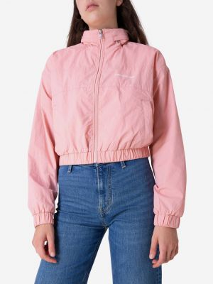Džínsová bunda Calvin Klein Jeans ružová
