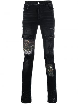 Nødlidende skinny jeans Amiri svart