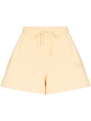 Pantalones cortos deportivos Ganni amarillo