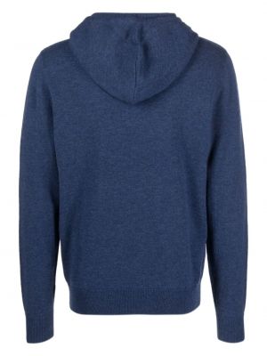 Vilnonis džemperis su gobtuvu Aspesi mėlyna
