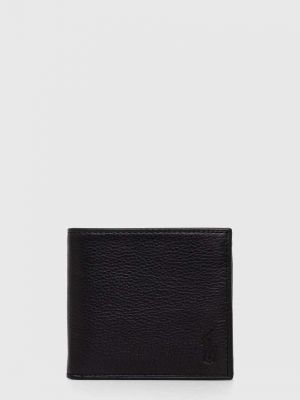 Черный кожаный кошелек Polo Ralph Lauren