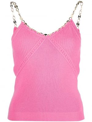 Strikket topp Paco Rabanne rosa