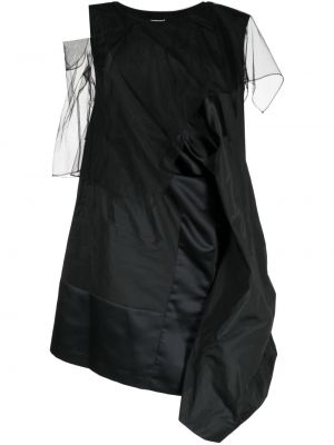 Ασύμμετρη μίντι φόρεμα Undercover μαύρο