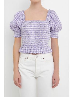 Фиолетовая блузка English Factory
