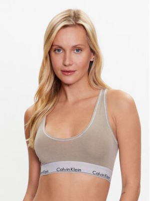 Mäkká podprsenka Calvin Klein Underwear sivá