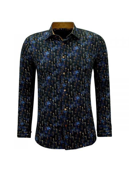 Koszula z długim rękawem Gentile Bellini niebieska