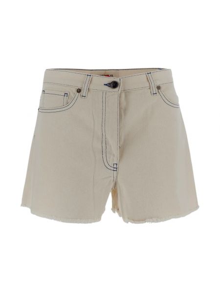 Jeans shorts Semicouture beige