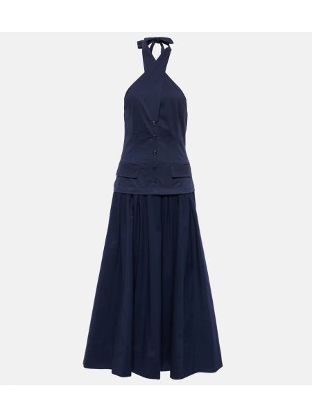 Robe longue Staud bleu